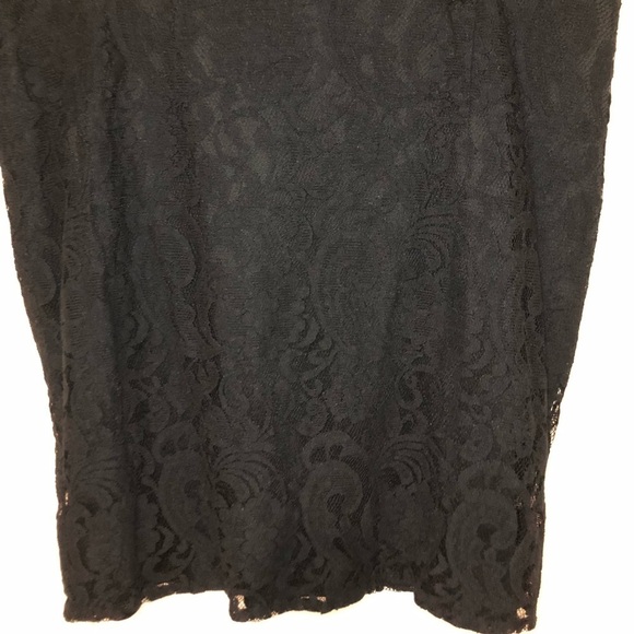 Chico’s Black Floral Laced Mini Skirt Size XL - Picture 3 of 11